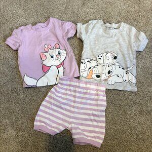 Disney Baby PJ Pyjamas Shorts Size 12 months